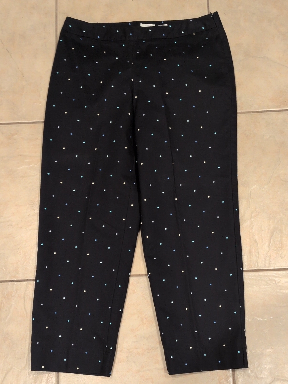 Liz Claiborne Petite Polka Dot Audra Pants Size 12